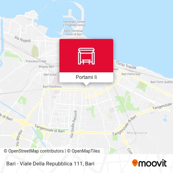 Mappa Bari - Viale Della Repubblica 111