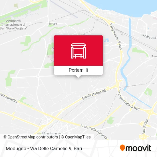 Mappa Modugno - Via Delle Camelie 9