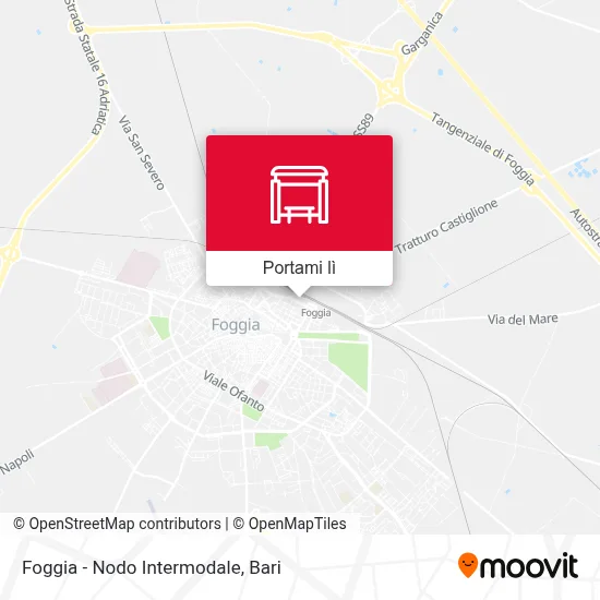 Mappa Foggia - Nodo Intermodale