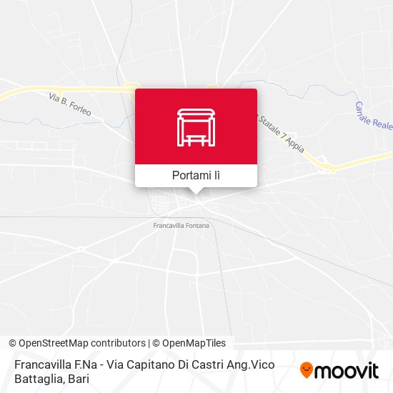 Mappa Francavilla F.Na - Via Capitano Di Castri Ang.Vico Battaglia