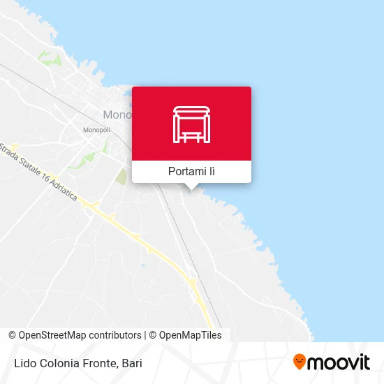 Mappa Lido Colonia Fronte