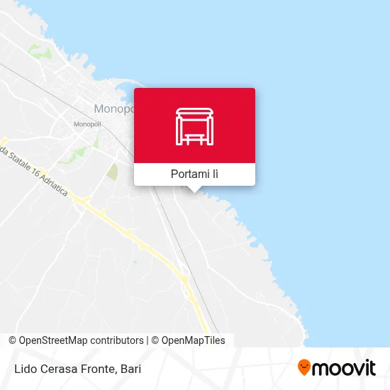Mappa Lido Cerasa Fronte