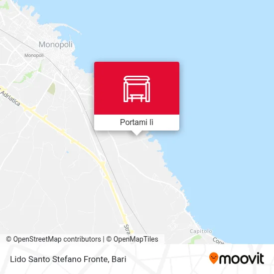 Mappa Lido Santo Stefano Fronte