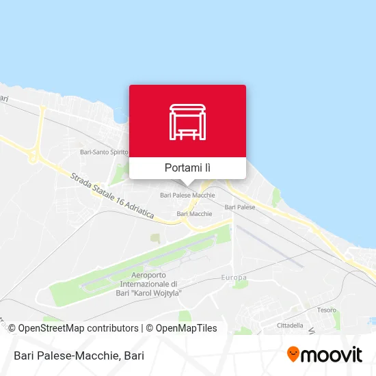 Mappa Bari Palese-Macchie