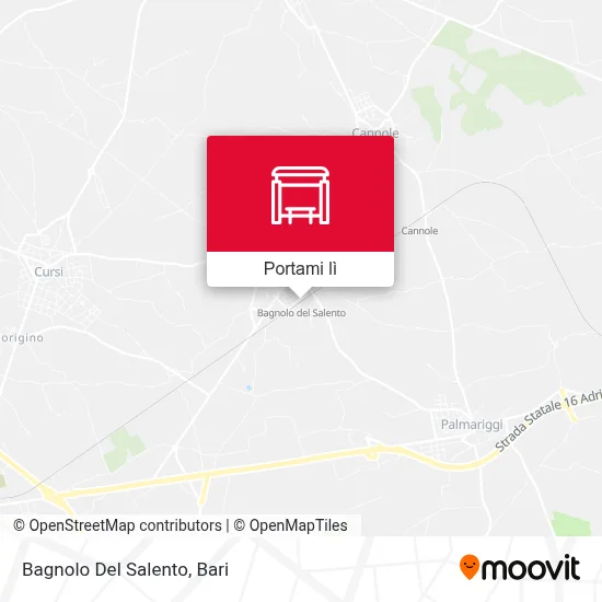 Mappa Bagnolo Del Salento