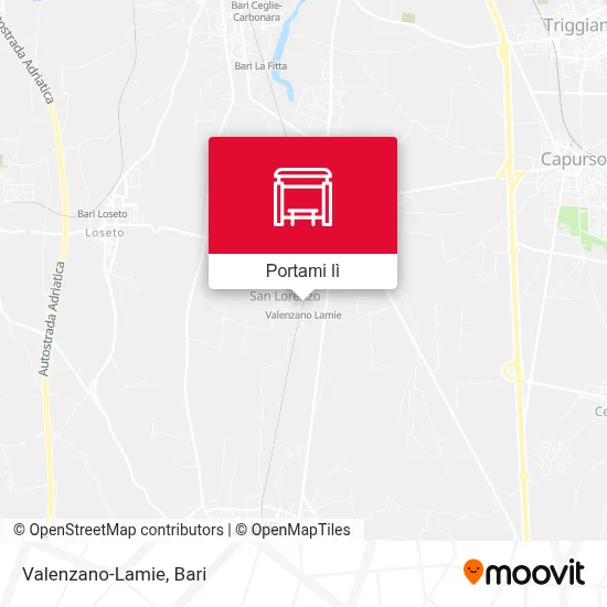 Mappa Valenzano-Lamie