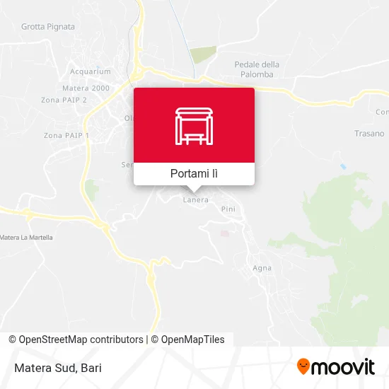 Mappa Matera Sud