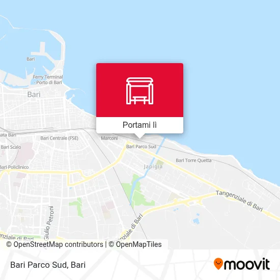 Mappa Bari Parco Sud