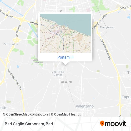 Mappa Bari Ceglie-Carbonara