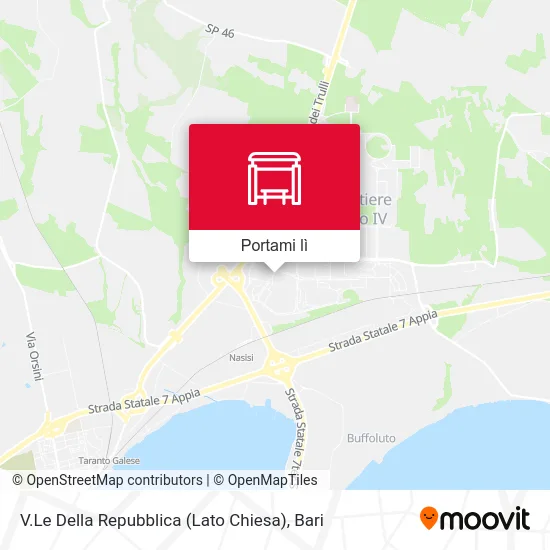 Mappa V.Le Della Repubblica (Lato Chiesa)