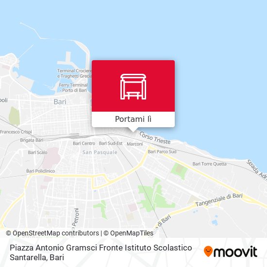 Mappa Piazza Antonio Gramsci Fronte Istituto Scolastico Santarella