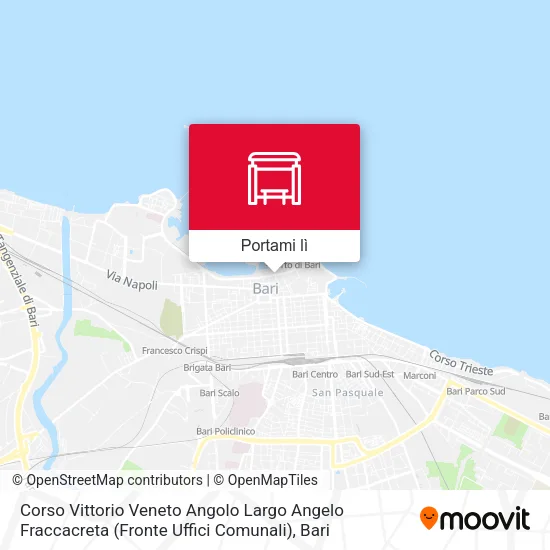Mappa Corso Vittorio Veneto Angolo Largo Angelo Fraccacreta (Fronte Uffici Comunali)