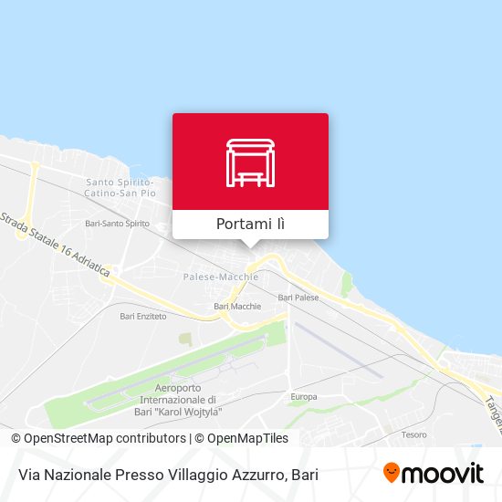 Mappa Via Nazionale Presso Villaggio Azzurro
