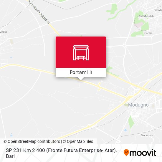 Mappa SP 231 Km 2 400 (Fronte Futura Enterprise- Atar)