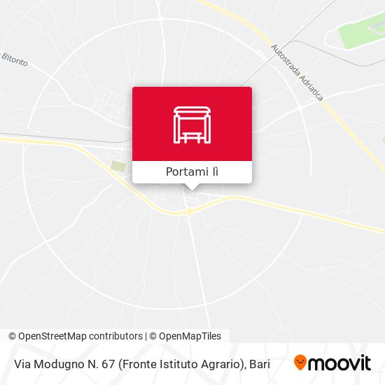 Mappa Via Modugno N. 67 (Fronte Istituto Agrario)