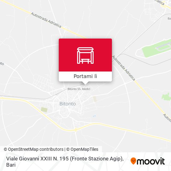 Mappa Viale Giovanni XXIII N. 195 (Fronte Stazione Agip)