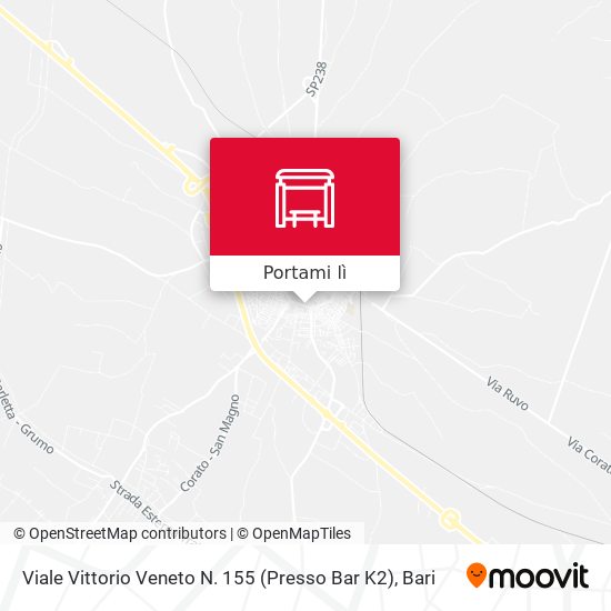 Mappa Viale Vittorio Veneto N. 155 (Presso Bar K2)