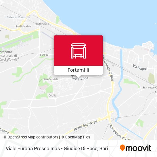 Mappa Viale Europa Presso Inps - Giudice Di Pace