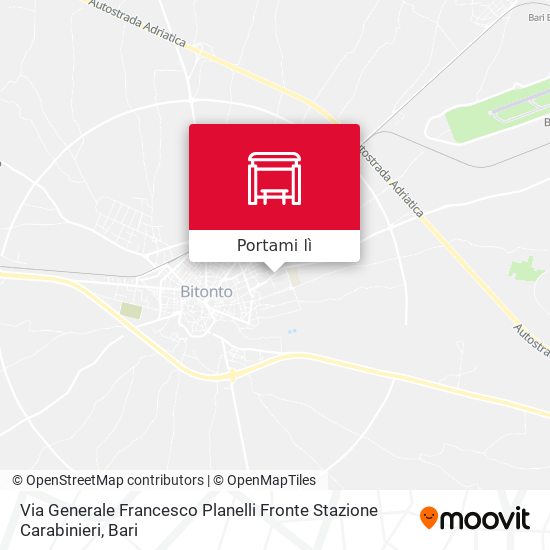Mappa Via Generale Francesco Planelli Fronte Stazione Carabinieri