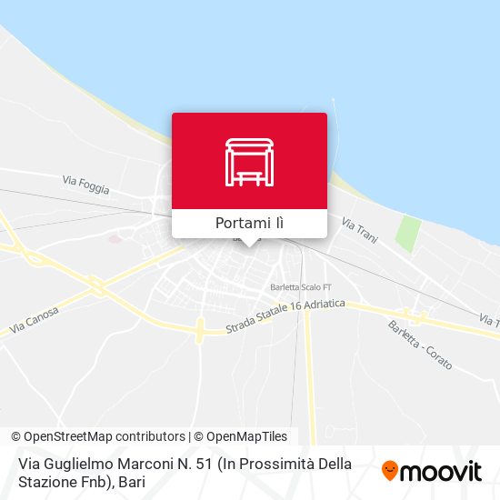 Mappa Via Guglielmo Marconi N. 51 (In Prossimità Della Stazione Fnb)