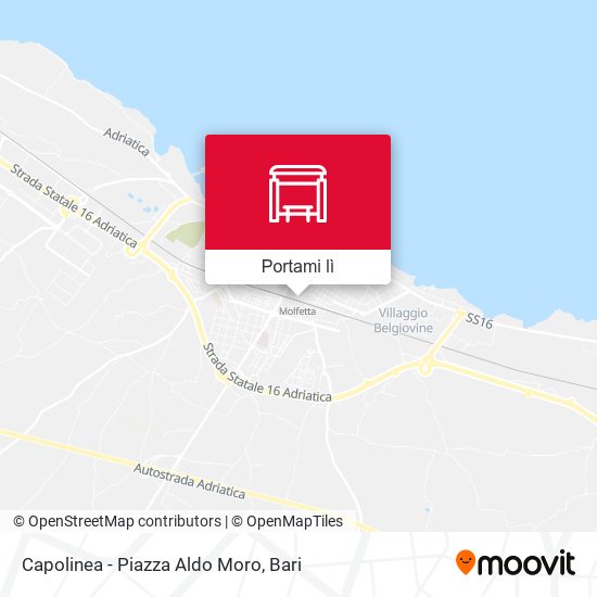 Mappa Capolinea - Piazza Aldo Moro