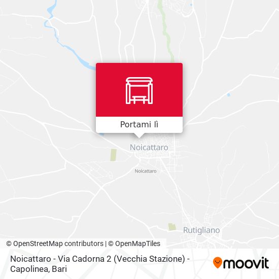 Mappa Noicattaro - Via Cadorna 2 (Vecchia Stazione) - Capolinea