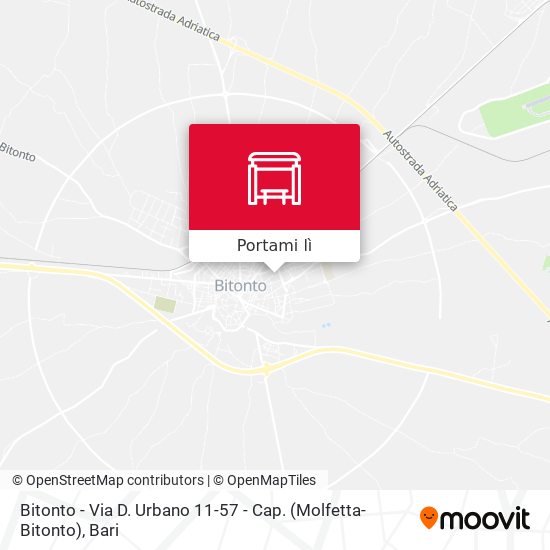 Mappa Bitonto - Via D. Urbano 11-57 - Cap. (Molfetta-Bitonto)