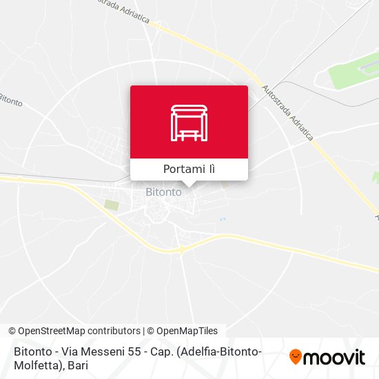 Mappa Bitonto - Via Messeni 55 - Cap. (Adelfia-Bitonto-Molfetta)