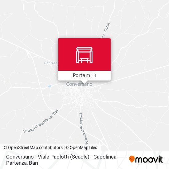 Mappa Conversano - Viale Paolotti (Scuole) - Capolinea Partenza