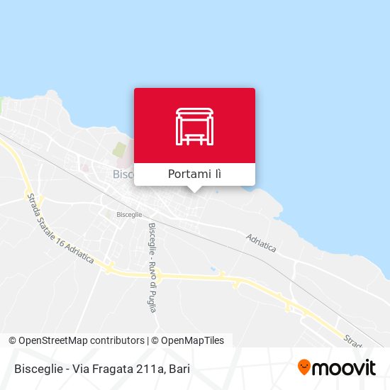 Mappa Bisceglie - Via Fragata 211a