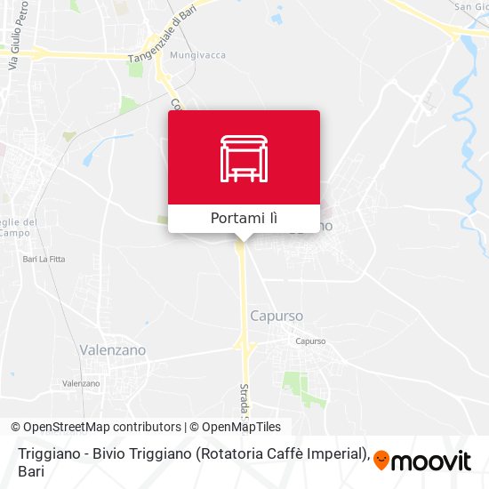 Mappa Triggiano - Bivio Triggiano (Rotatoria Caffè Imperial)