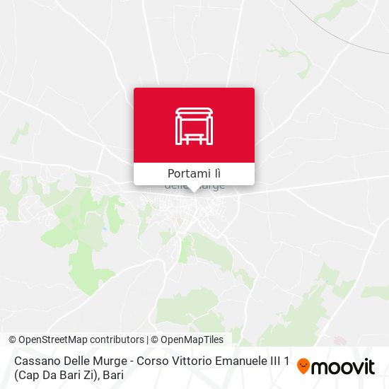Mappa Cassano Delle Murge - Corso Vittorio Emanuele III 1 (Cap Da Bari Zi)