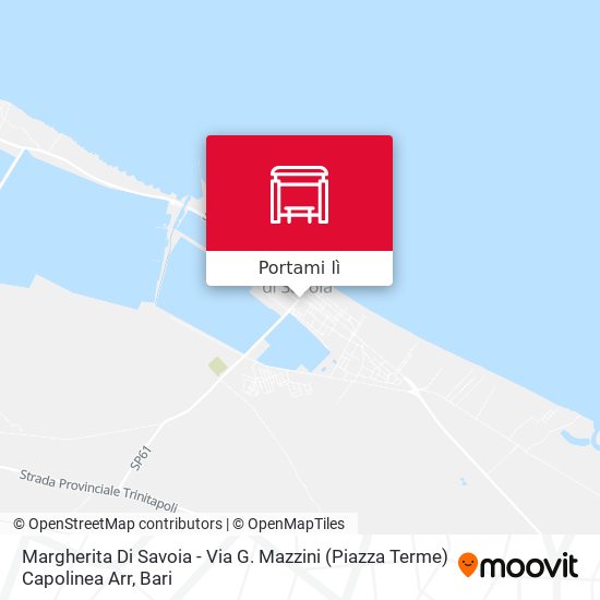Mappa Margherita Di Savoia - Via G. Mazzini (Piazza Terme) Capolinea Arr