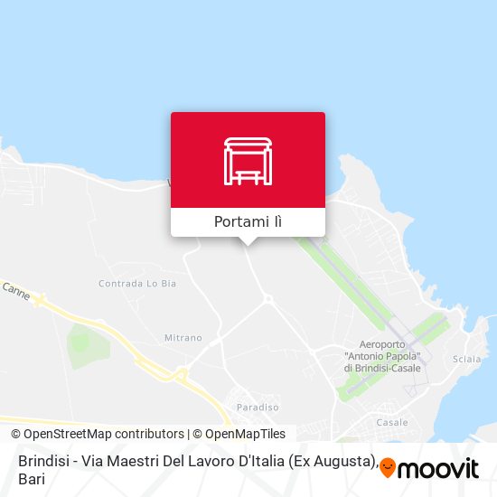 Mappa Brindisi - Via Maestri Del Lavoro D'Italia (Ex Augusta)