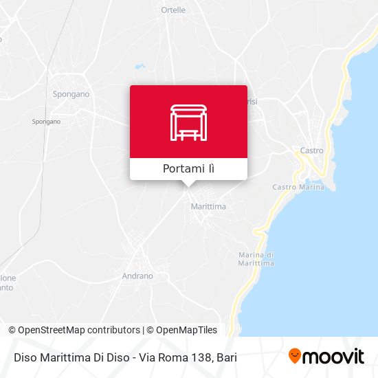 Mappa Diso Marittima Di Diso - Via Roma 138