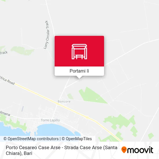 Mappa Porto Cesareo Case Arse - Strada Case Arse (Santa Chiara)