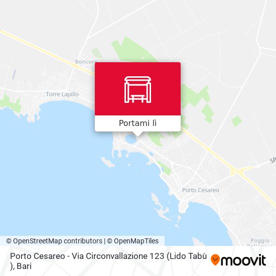 Mappa Porto Cesareo - Via Circonvallazione 123 (Lido Tabù )