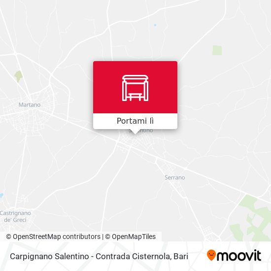 Mappa Carpignano Salentino - Contrada Cisternola