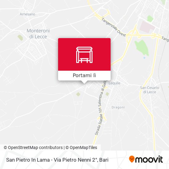 Mappa San Pietro In Lama - Via Pietro Nenni 2°