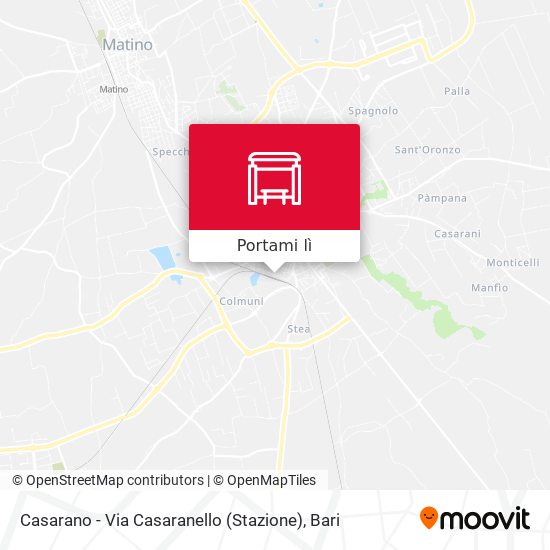 Mappa Casarano - Via Casaranello (Stazione)