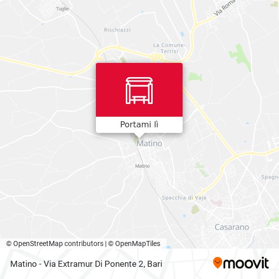 Mappa Matino - Via Extramur Di Ponente 2