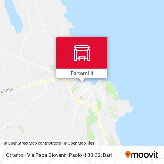 Mappa Otranto - Via Papa Giovanni Paolo II 30-32