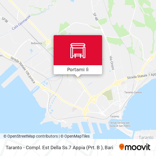 Mappa Taranto - Compl. Est Della Ss.7 Appia (Prt. B )