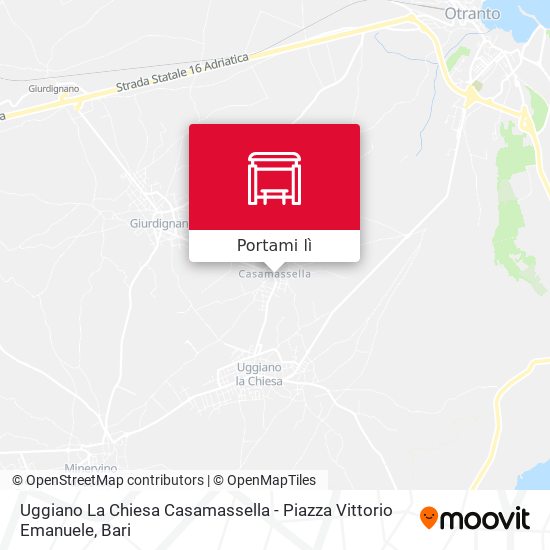 Mappa Uggiano La Chiesa Casamassella - Piazza Vittorio Emanuele