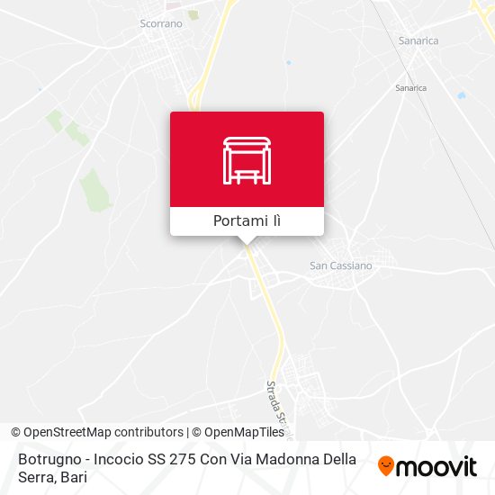 Mappa Botrugno - Incocio SS 275 Con Via Madonna Della Serra