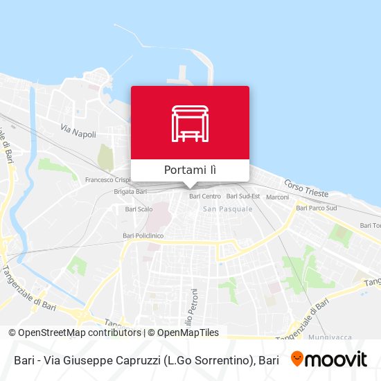 Mappa Bari - Via Giuseppe Capruzzi (L.Go Sorrentino)