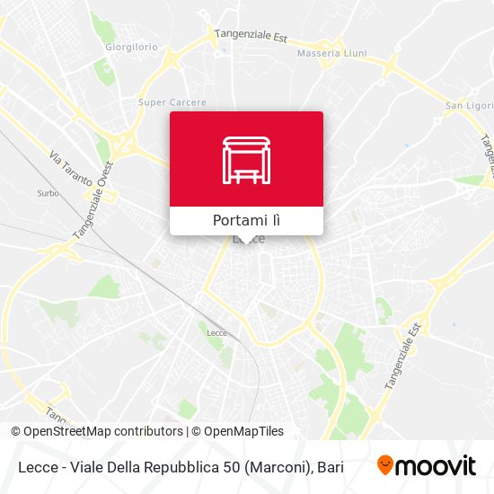Mappa Lecce - Viale Della Repubblica 50 (Marconi)