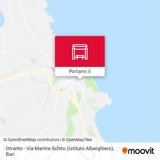 Mappa Otranto - Via Martire Schito (Istituto Alberghiero)