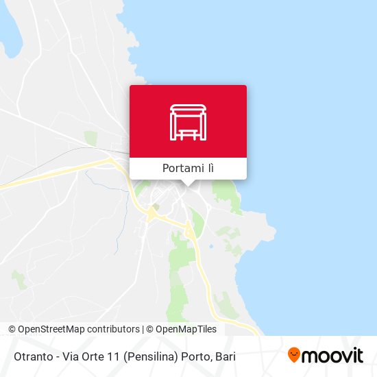 Mappa Otranto - Via Orte 11 (Pensilina) Porto