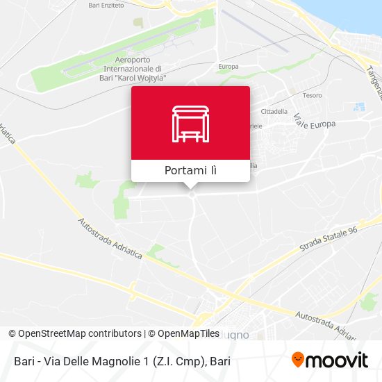 Mappa Bari - Via Delle Magnolie 1 (Z.I. Cmp)